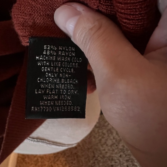 Mossimo Cardigan Rust Orange Size Small - Picture 7 of 9